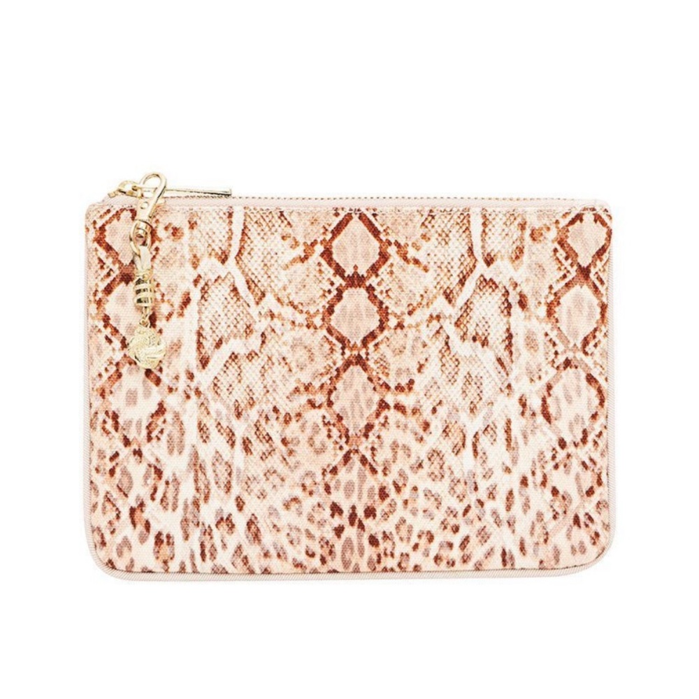 CAMILLA “All is Nouveau” leopard beige print coin mini purse clutch bag baguette